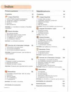 primero modulo 1 indice
