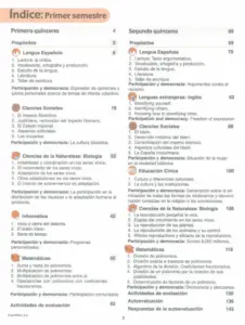 Módulo 3 - 1° Bachillerato (Prepara) PDF 3 primero modulo 3 indice